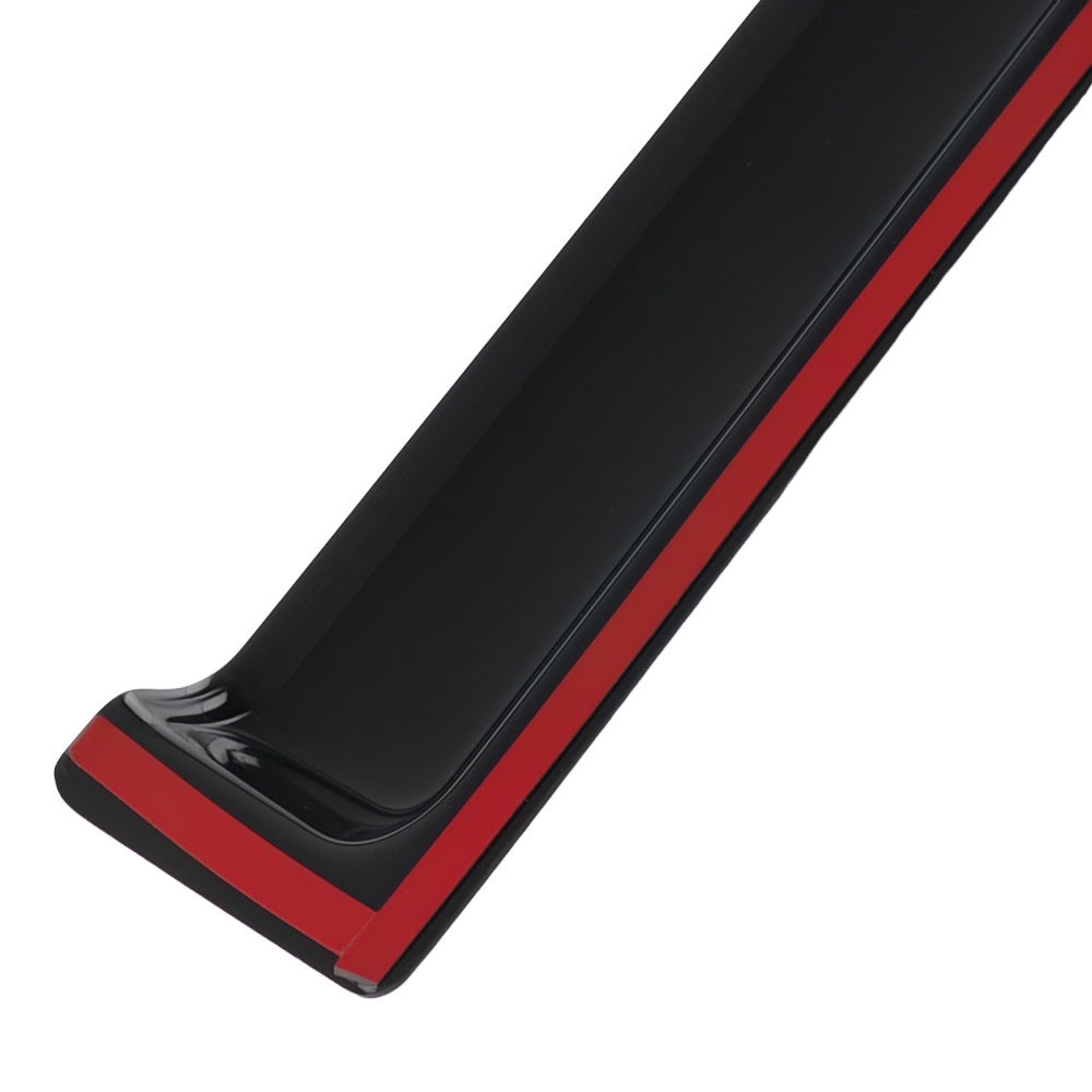 4Pcs Acrylic Window Visor compatible for Ford F250 F350 Extended Cab 99-16 Black