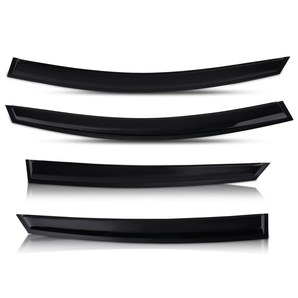 Door Rain Shield Guards compatible for Ford Mondeo 2015-2022 Outside Mount Black Set 4pc