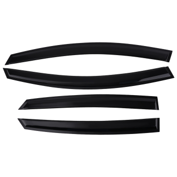 Door Rain Shield Guards compatible for Ford Mondeo 2015-2022 Outside Mount Black Set 4pc
