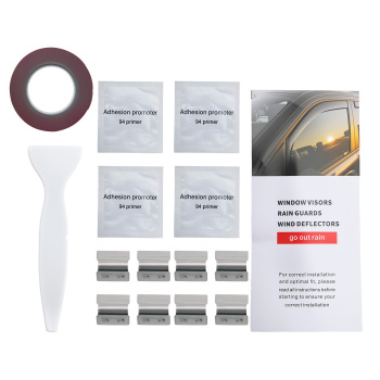 4pc Acrylic Wind Deflectors compatible for Ford Fiesta 5-Door 2017-2023 Rain Guards