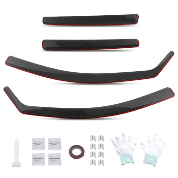4pcs Acrylic Wind Deflectors compatible for VW Golf MK8 5-Door 2020+ Rain Guards Set