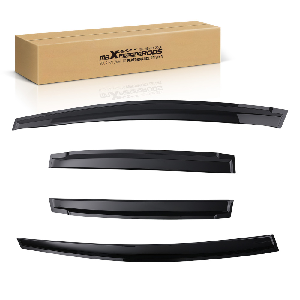 Rain Deflectors Window Visor compatible for Honda 2007-2008 Wind Guards Vent Black