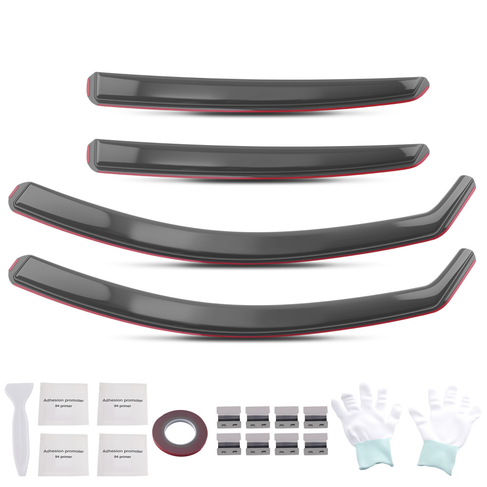 4 Pieces Wind Deflectors compatible for Honda Jazz MK3 5 Door 2015-2020 Window Guard
