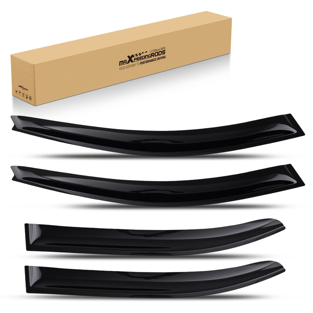 4Door Rain Deflectors Visors Set compatible for VW Jetta MK6 2011-2018 Outside 4pc