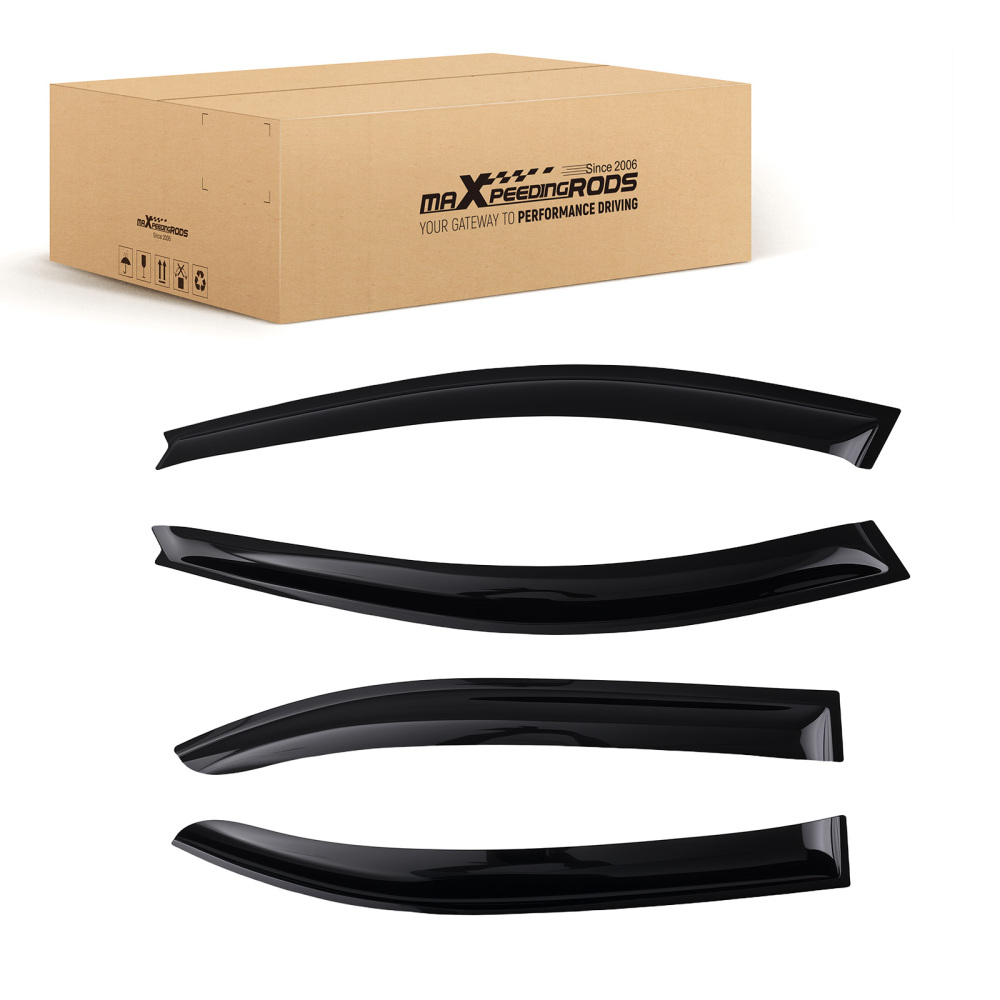 4Door Rain Deflectors Visors Set compatible for VW Jetta MK6 2011-2018 Outside 4pc