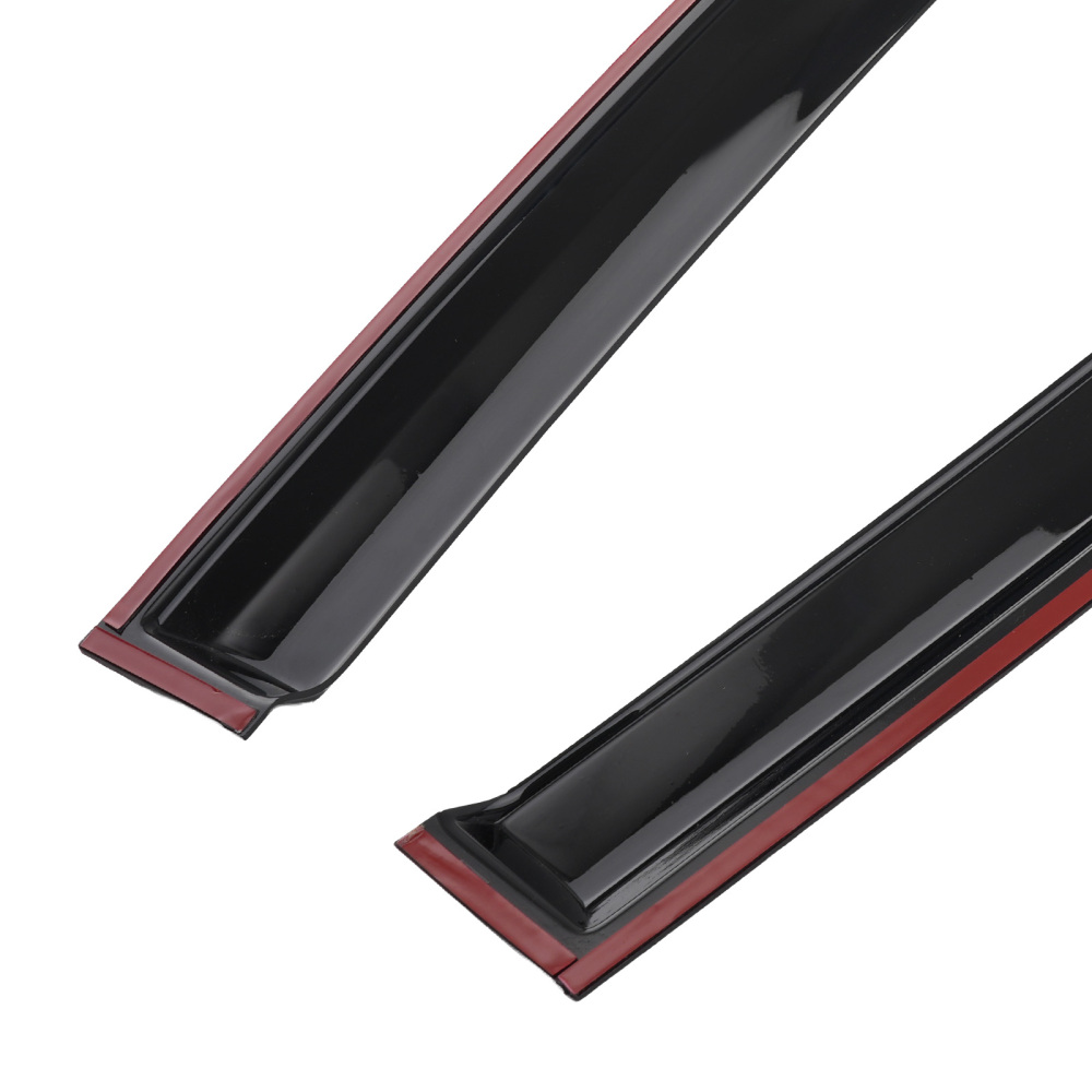 Rain Deflector Visor compatible for Kia Forte Sedan 2009-2013 Black Plastic 4Pcs