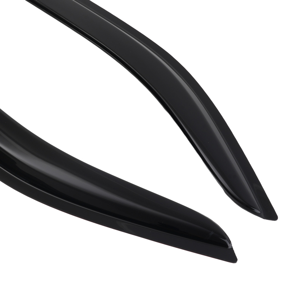 Rain Deflector Visor compatible for Kia Forte Sedan 2009-2013 Black Plastic 4Pcs
