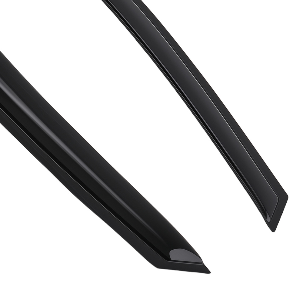 Rain Deflector Visor compatible for Kia Forte Sedan 2009-2013 Black Plastic 4Pcs