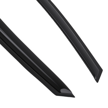 Rain Deflector Visor compatible for Kia Forte Sedan 2009-2013 Black Plastic 4Pcs