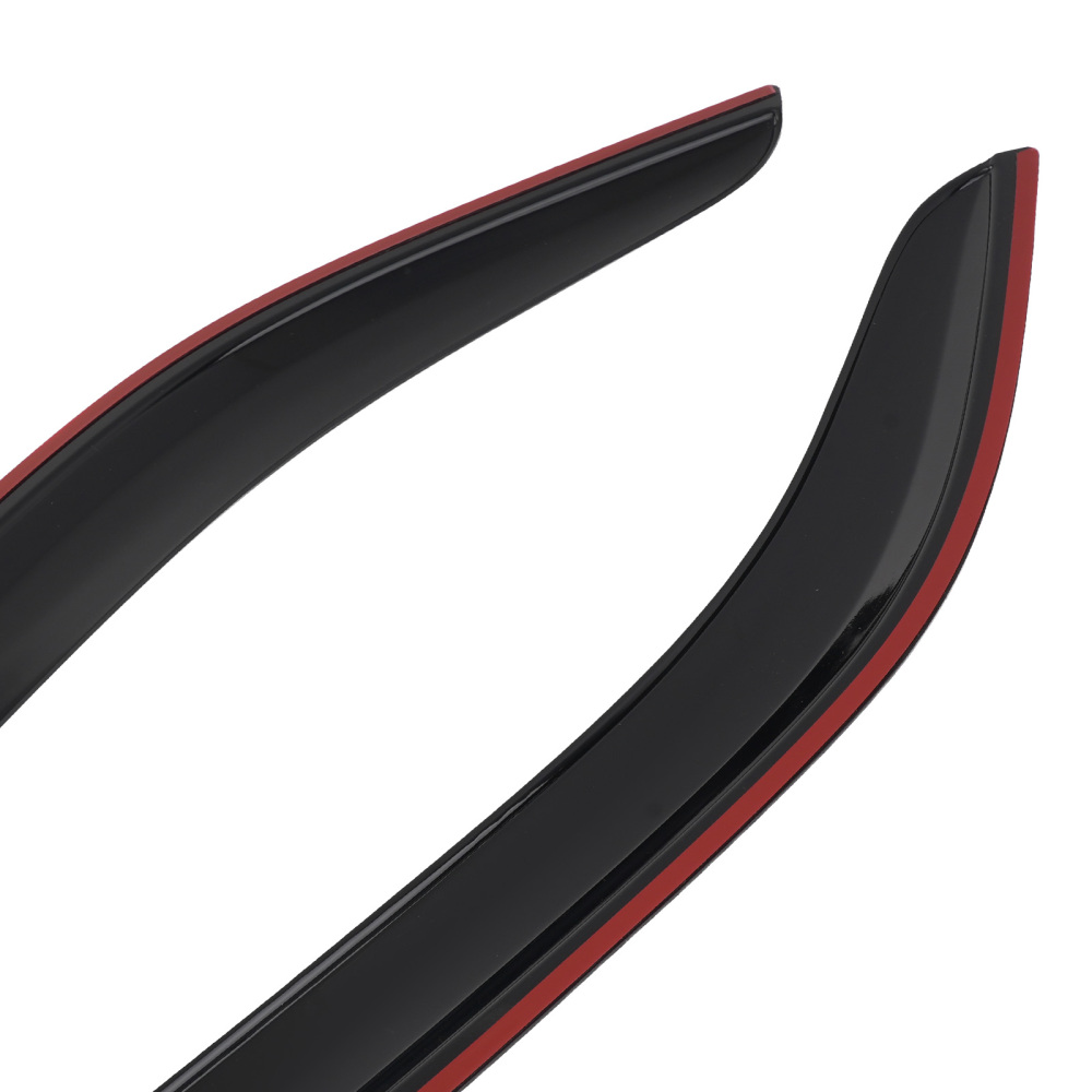 Rain Deflector Visor compatible for Kia Forte Sedan 2009-2013 Black Plastic 4Pcs