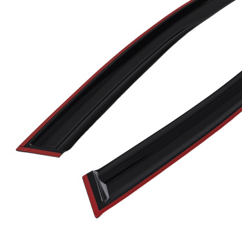 Rain Guard Vent Window Visor compatible for Kia Optima 2011-2015 Black Outside Mount