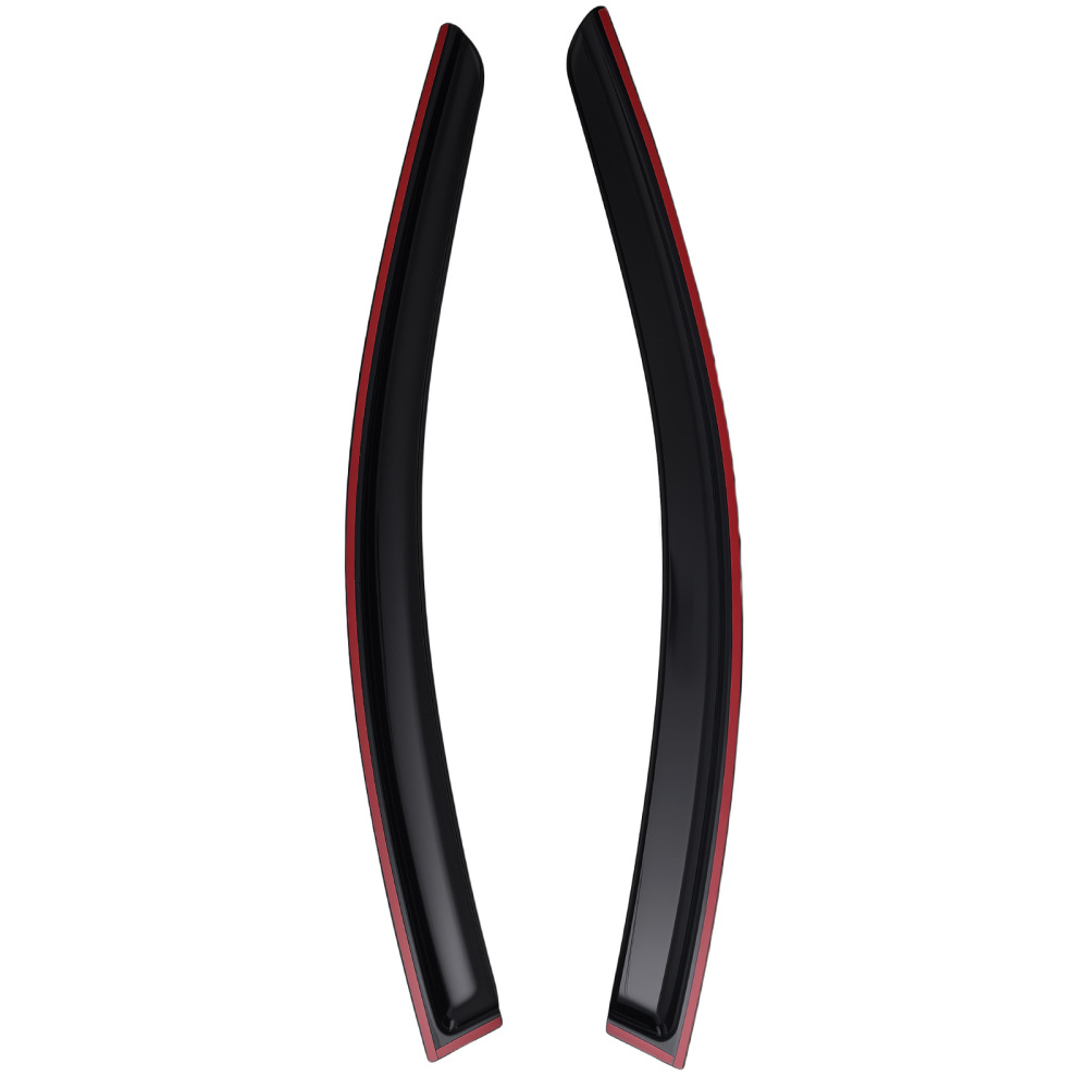 4Pcs Window Visor Rain Guard Set compatible for Kia Optima 2016-2020 Black 1.8mm