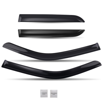 Rain Guards compatible for Ford Kuga 2008-2012 Outside Mount BlackFront Rear 4-Piece Set