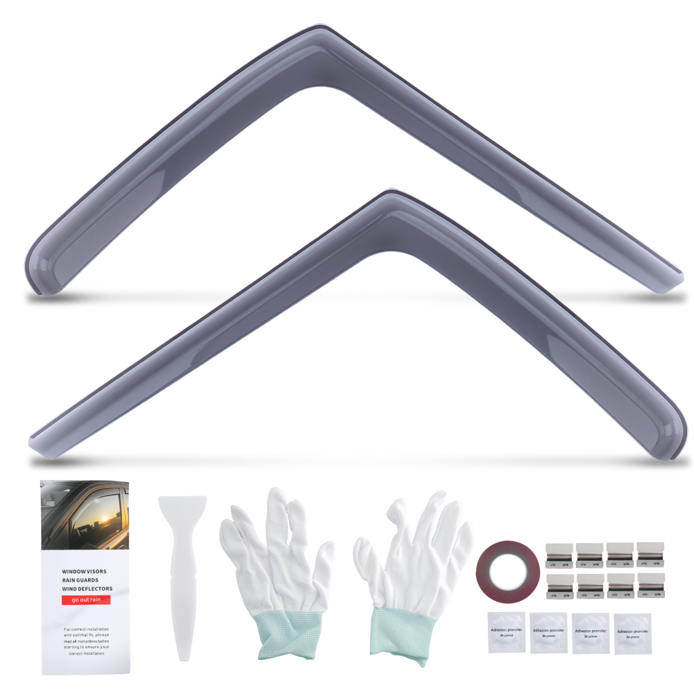 2PC Acrylic Rain Guards compatible for Mercedes Sprinter 2018-UP Wind Deflectors