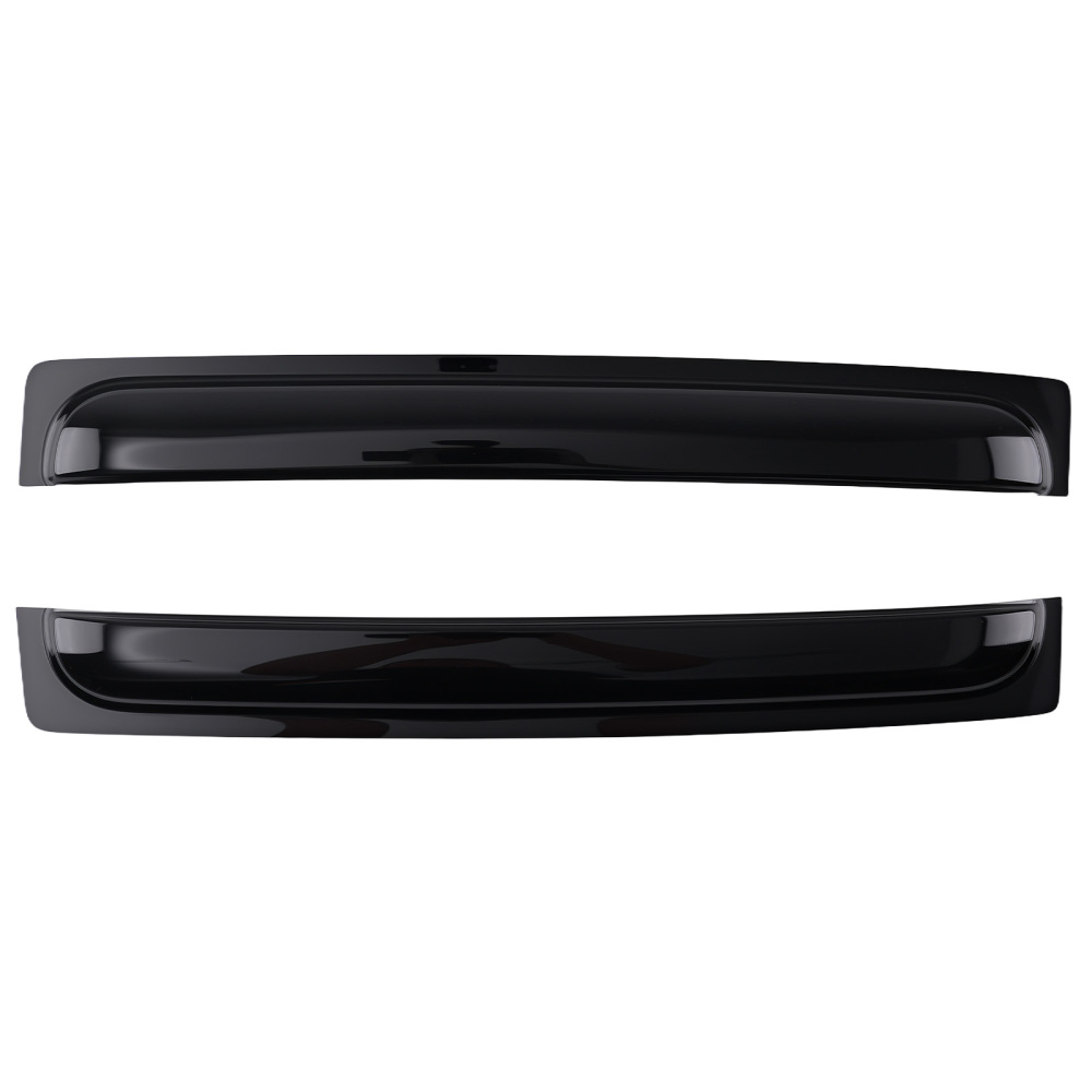 4Pcs Acrylic Window Visor compatible for Nissan Frontier Crew Cab 2005-2020 Black Set