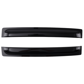 4Pcs Acrylic Window Visor compatible for Nissan Frontier Crew Cab 2005-2020 Black Set