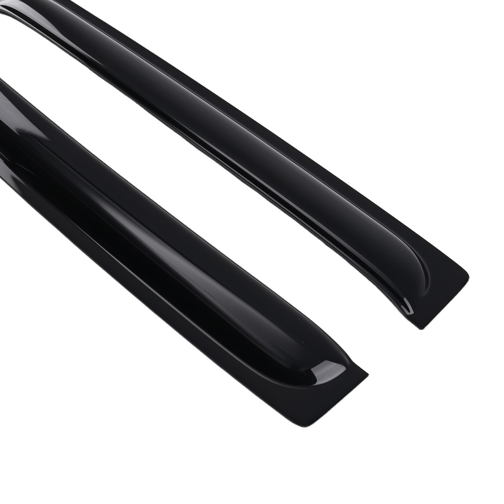 4Pcs Acrylic Window Visor compatible for Nissan Frontier Crew Cab 2005-2020 Black Set