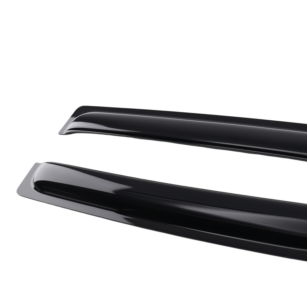 4Pcs Acrylic Window Visor compatible for Nissan Frontier Crew Cab 2005-2020 Black Set