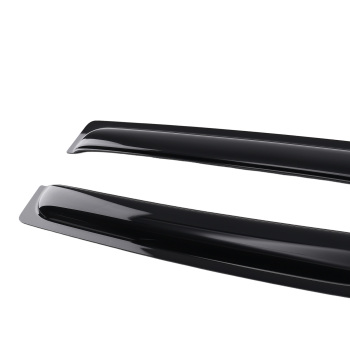 4Pcs Acrylic Window Visor compatible for Nissan Frontier Crew Cab 2005-2020 Black Set