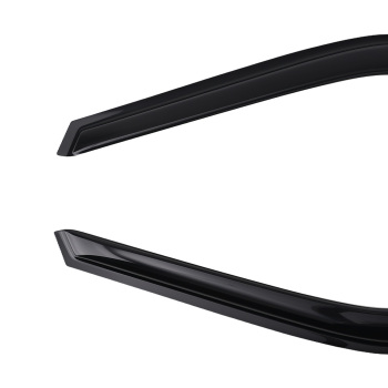 4Pcs Acrylic Window Visor compatible for Nissan Frontier Crew Cab 2005-2020 Black Set