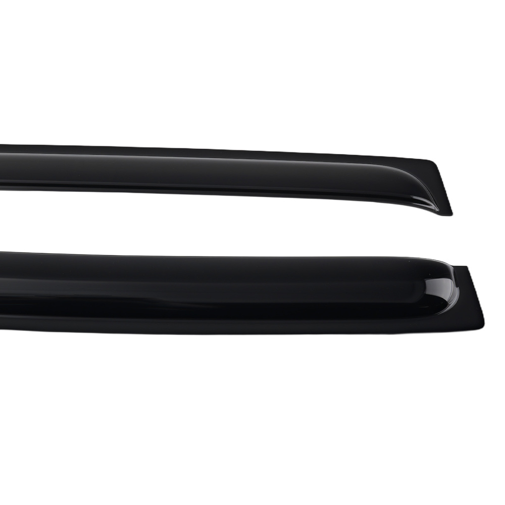 4Pcs Acrylic Window Visor compatible for Nissan Frontier Crew Cab 2005-2020 Black Set