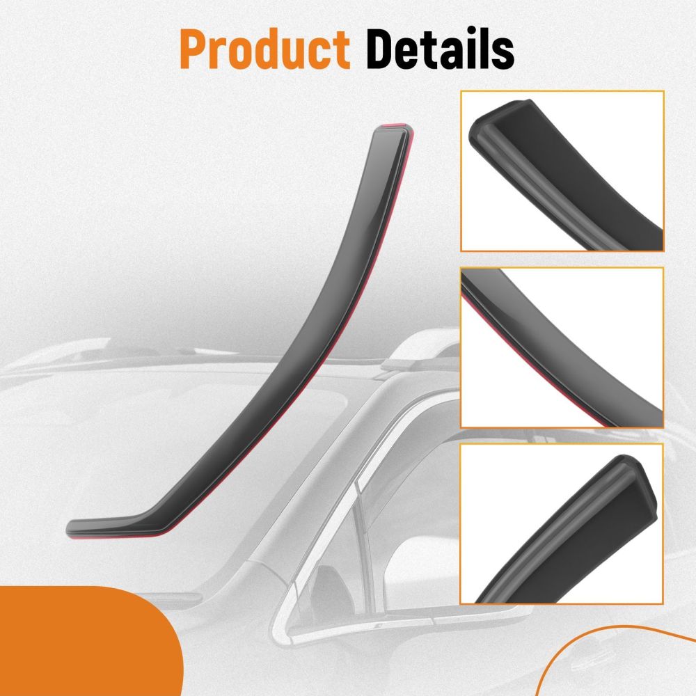 Wind Deflectors compatible for KIA NIRO EV 2016-2022 Weathershields In-Channel 4pcs