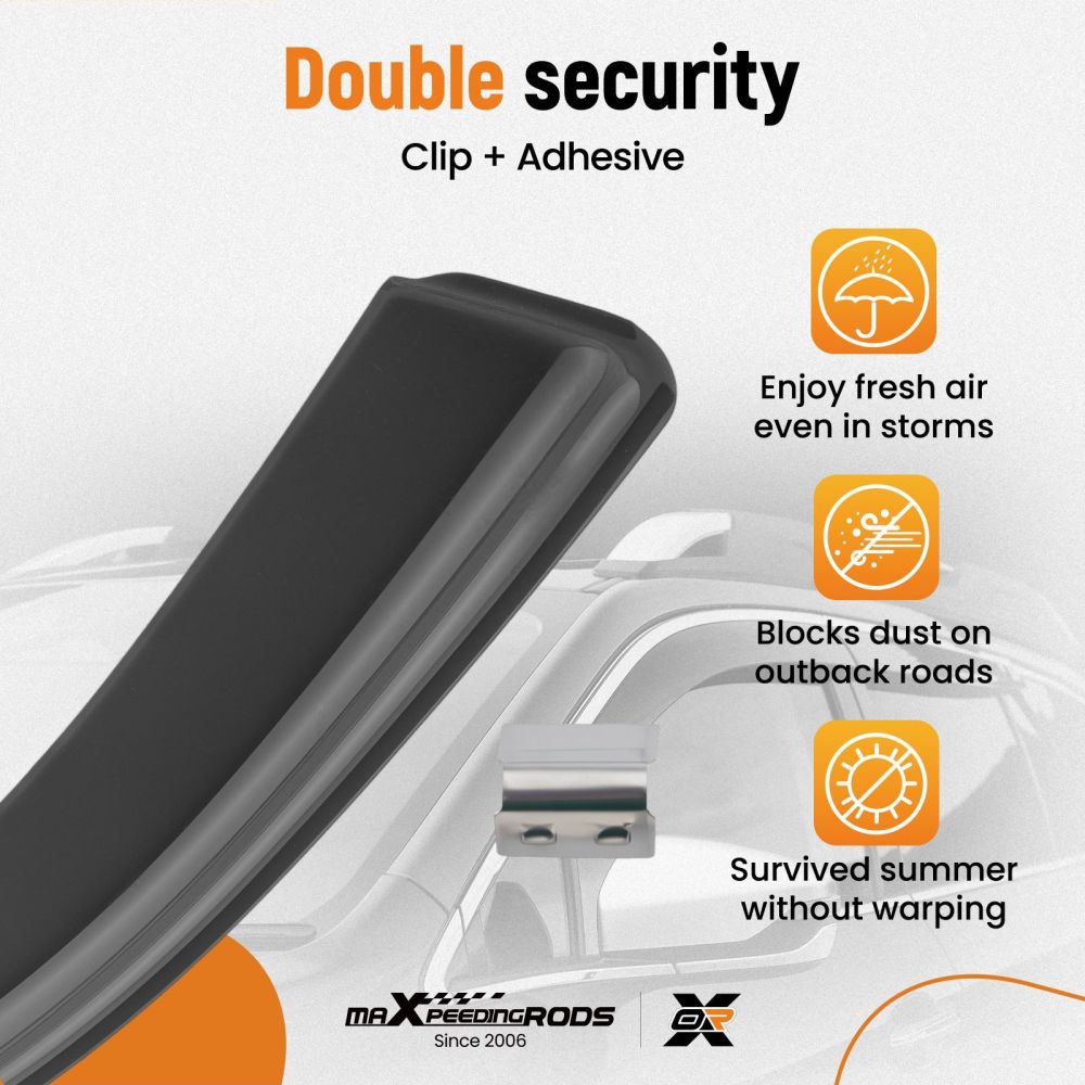 Wind Deflectors compatible for KIA NIRO EV 2016-2022 Weathershields In-Channel 4pcs
