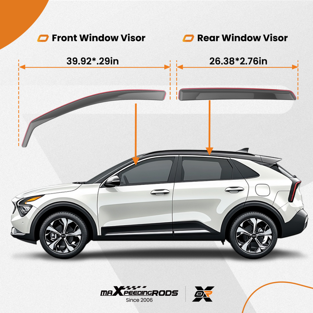 Wind Deflectors compatible for KIA NIRO EV 2016-2022 Weathershields In-Channel 4pcs