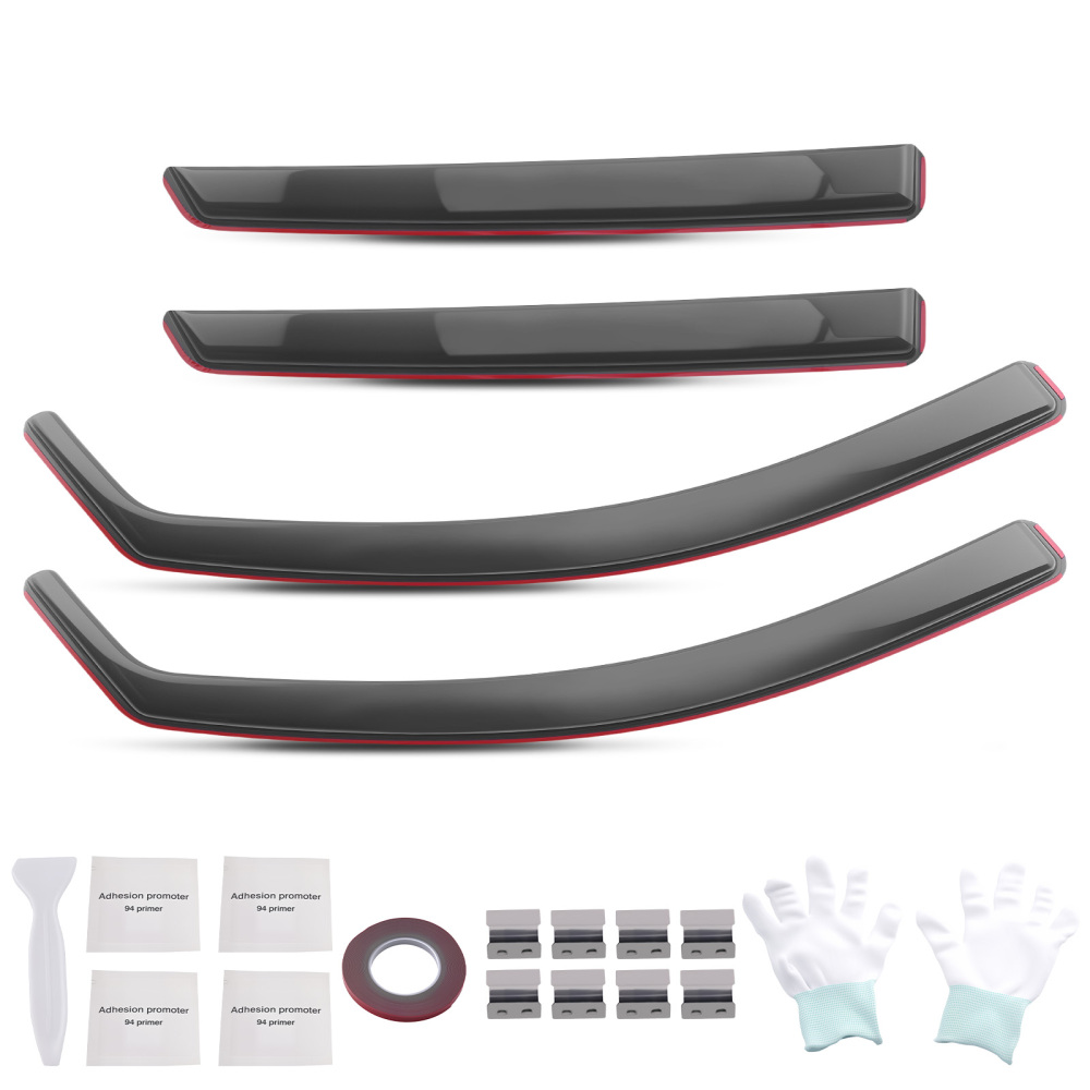 Wind Deflectors compatible for KIA NIRO 2016-2022 Acrylic In-Channel Guards Set 4pcs