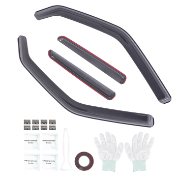 Wind Deflectors compatible for Nissan Juke 2010-2019 Outside Mount BlackSet