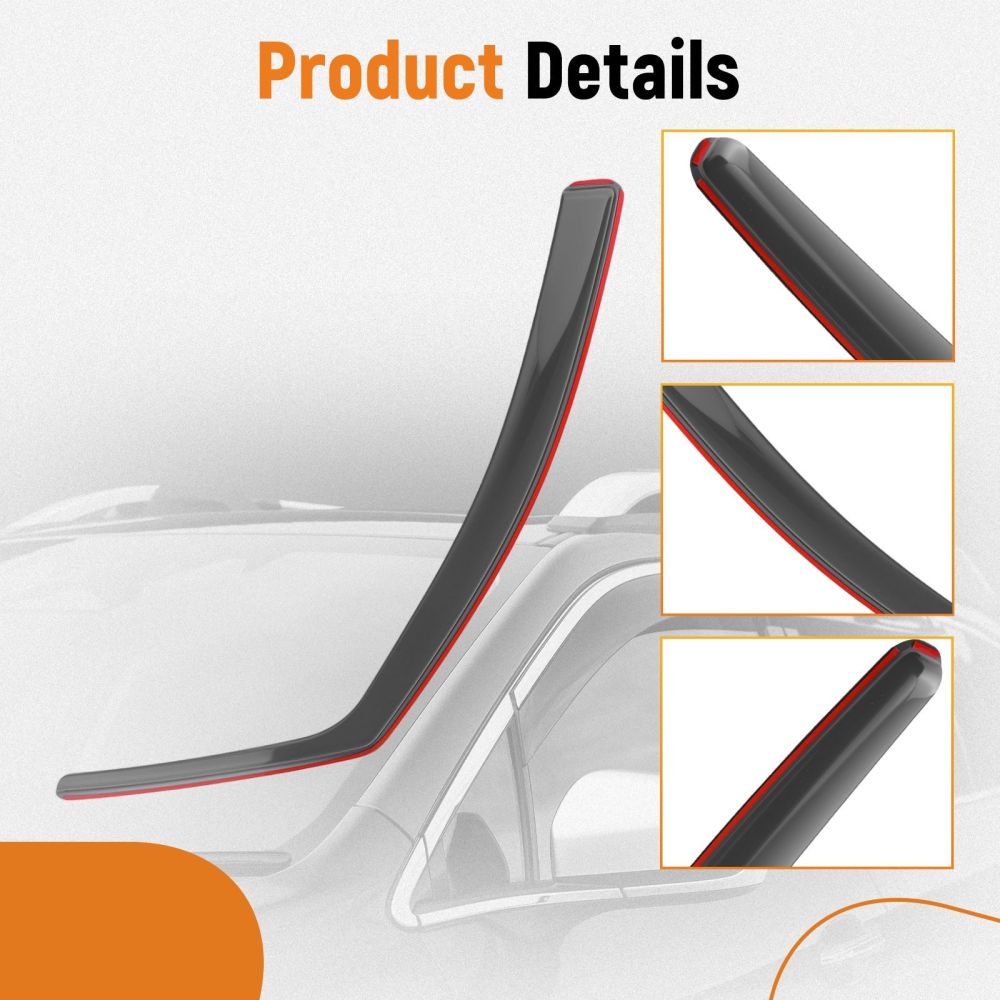 Wind Deflectors compatible for Peugeot 208 MK1 2012-2019 Enhanced Visibility Rain Guards