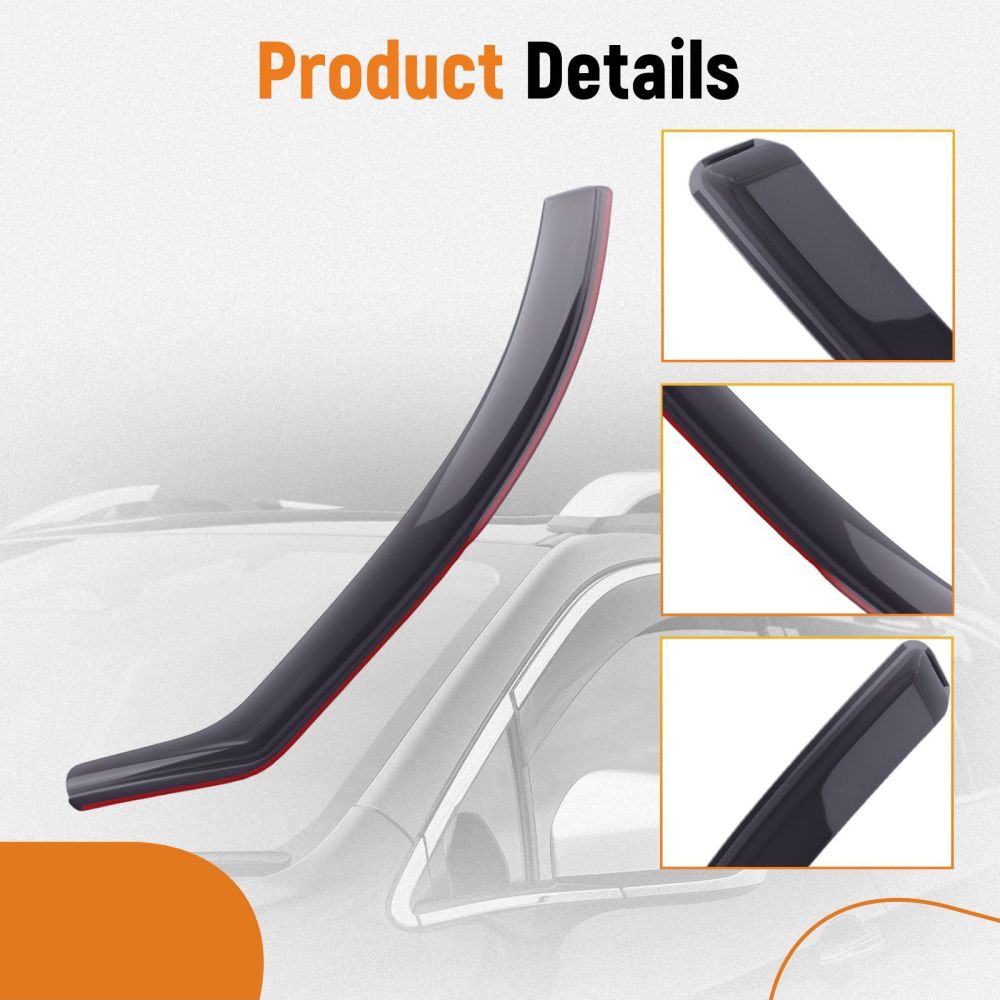 Wind Deflectors compatible for Peugeot 208 MK2 5-Door Hatch 2020-2024 Visors Set