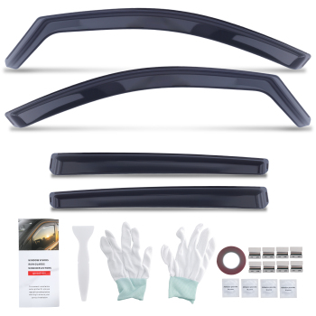 Front Rear Wind Deflectors compatible for Peugeot 308 MK2 2013-2021 Window Visors
