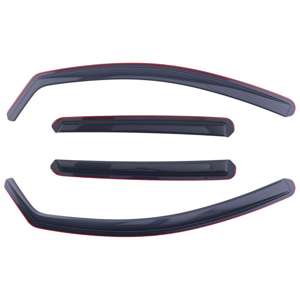 4pcs In-Channel Wind Deflectors compatible for Nissan Qashqai 2007-2013 Rain Guards