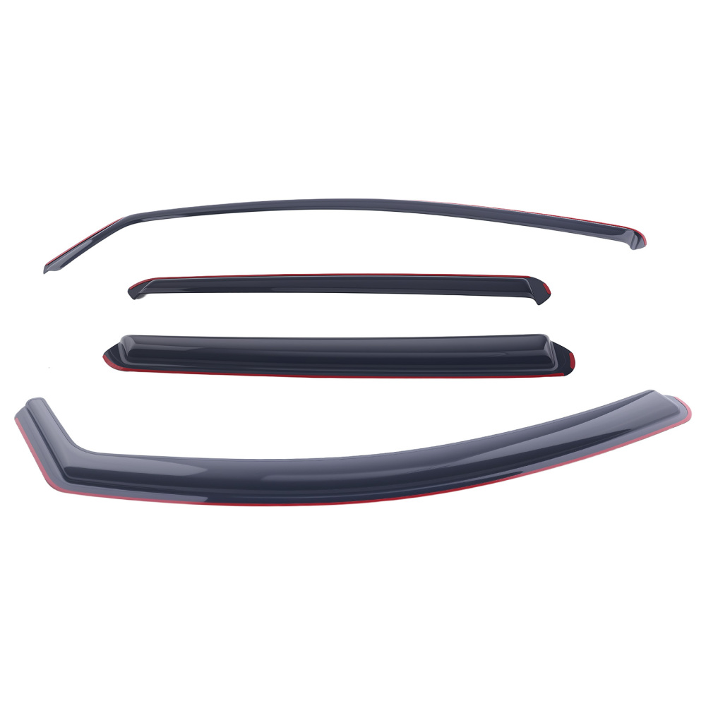 4pcs In-Channel Wind Deflectors compatible for Nissan Qashqai 2007-2013 Rain Guards