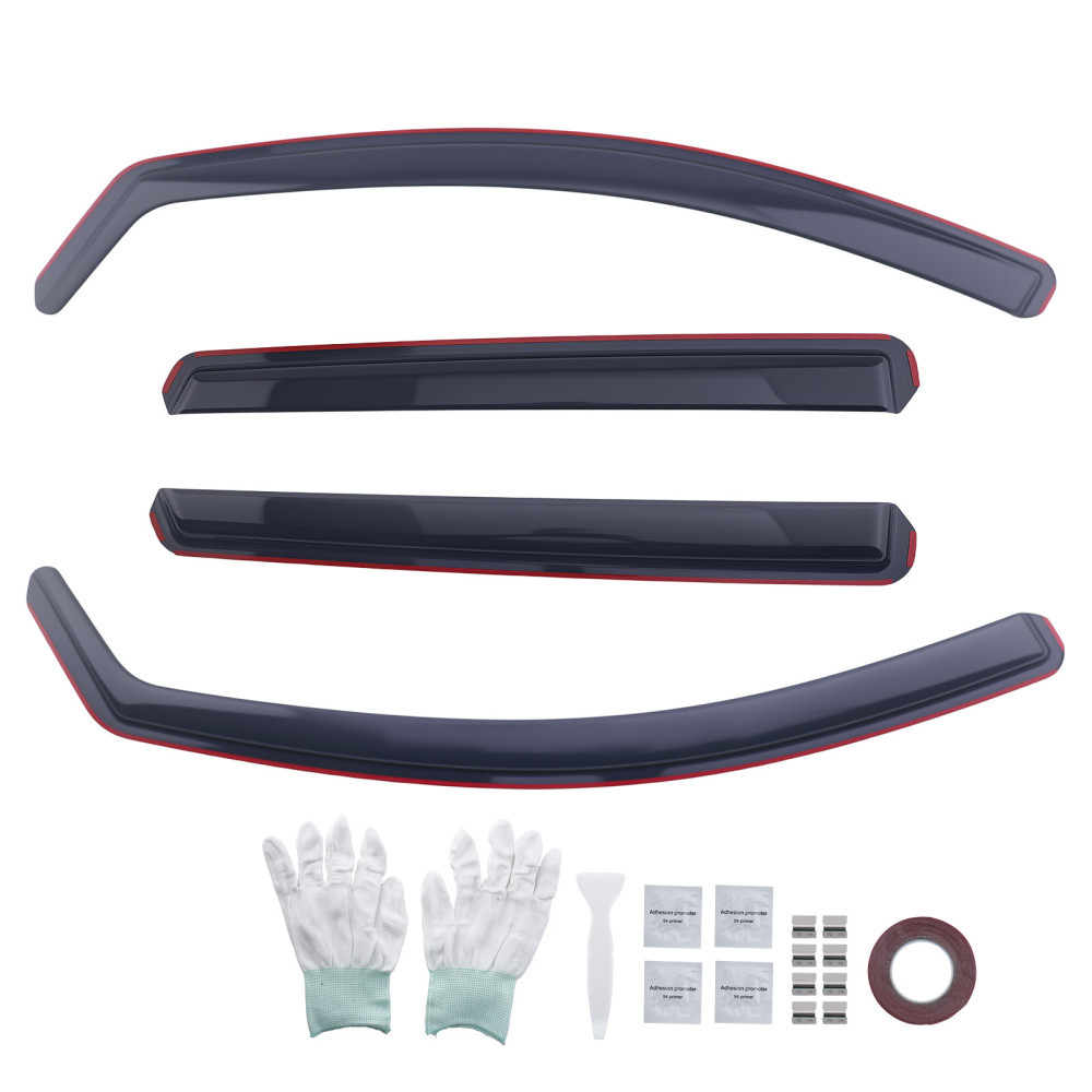 In-Channel Wind Deflectors compatible for Nissan Qashqai 2014-2021 Front Rear Set