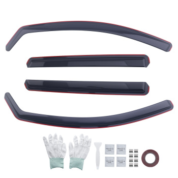 In-Channel Wind Deflectors compatible for Nissan Qashqai 2014-2021 Front Rear Set
