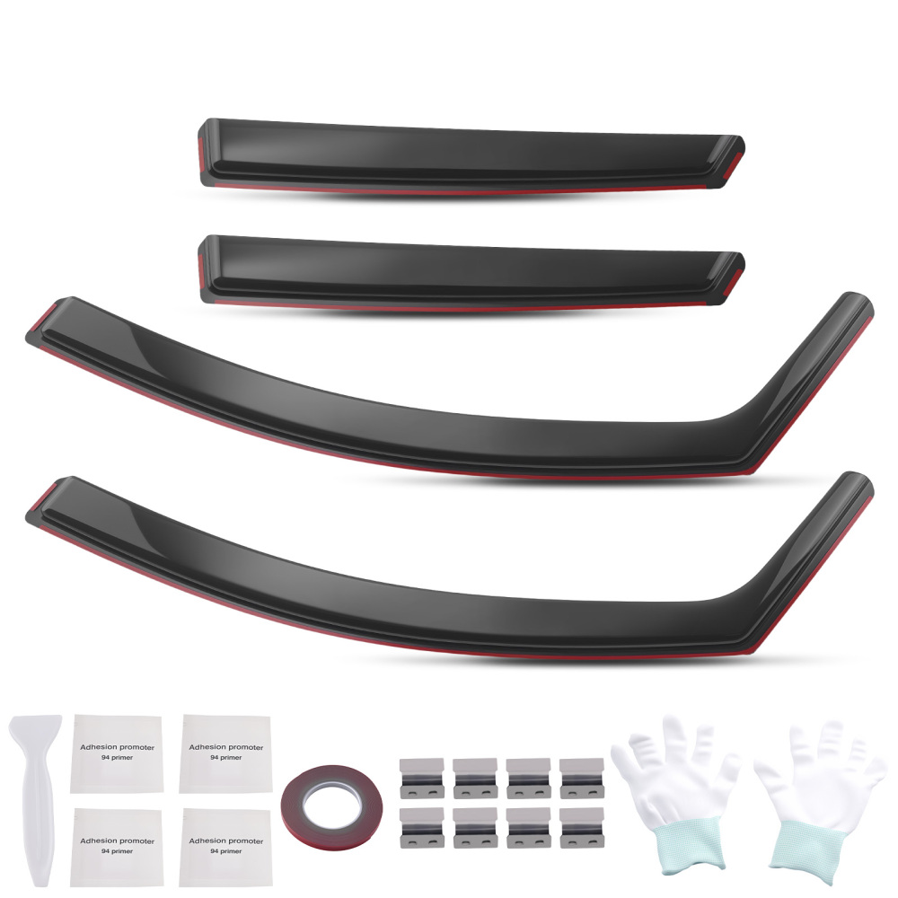 Wind Deflectors 4pcs Acrylic compatible for Renault Captur MK2 5-Door 2020-2024 Guards