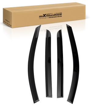 4Pcs Rain Guards Window Visor compatible for Acura RDX 2007-2012 Outside Mount Black