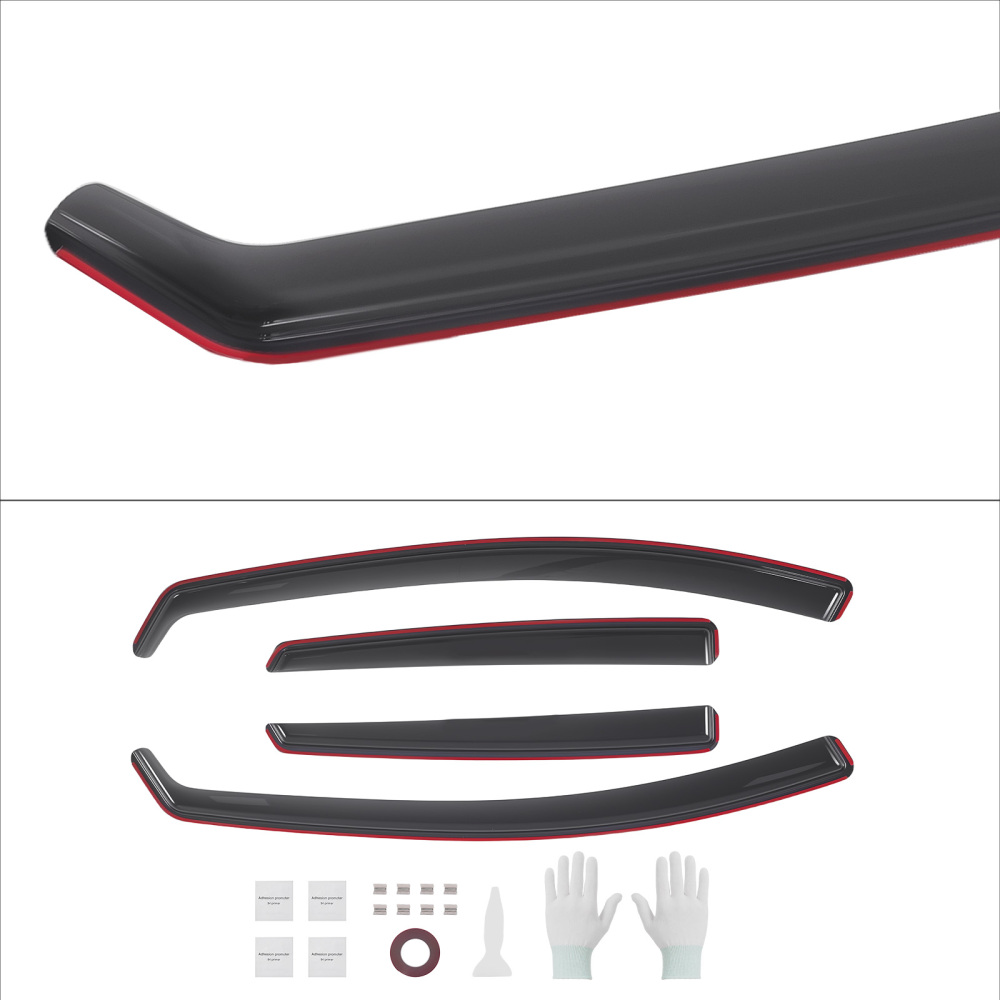 4pc Window Shields compatible for SEAT LEON MK3 2014-2019 5-Door Hatchback Rain Deflectors