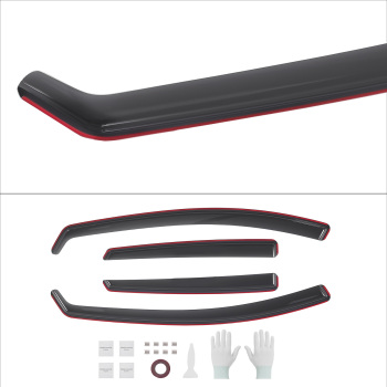 4pc Window Shields compatible for SEAT LEON MK3 2014-2019 5-Door Hatchback Rain Deflectors
