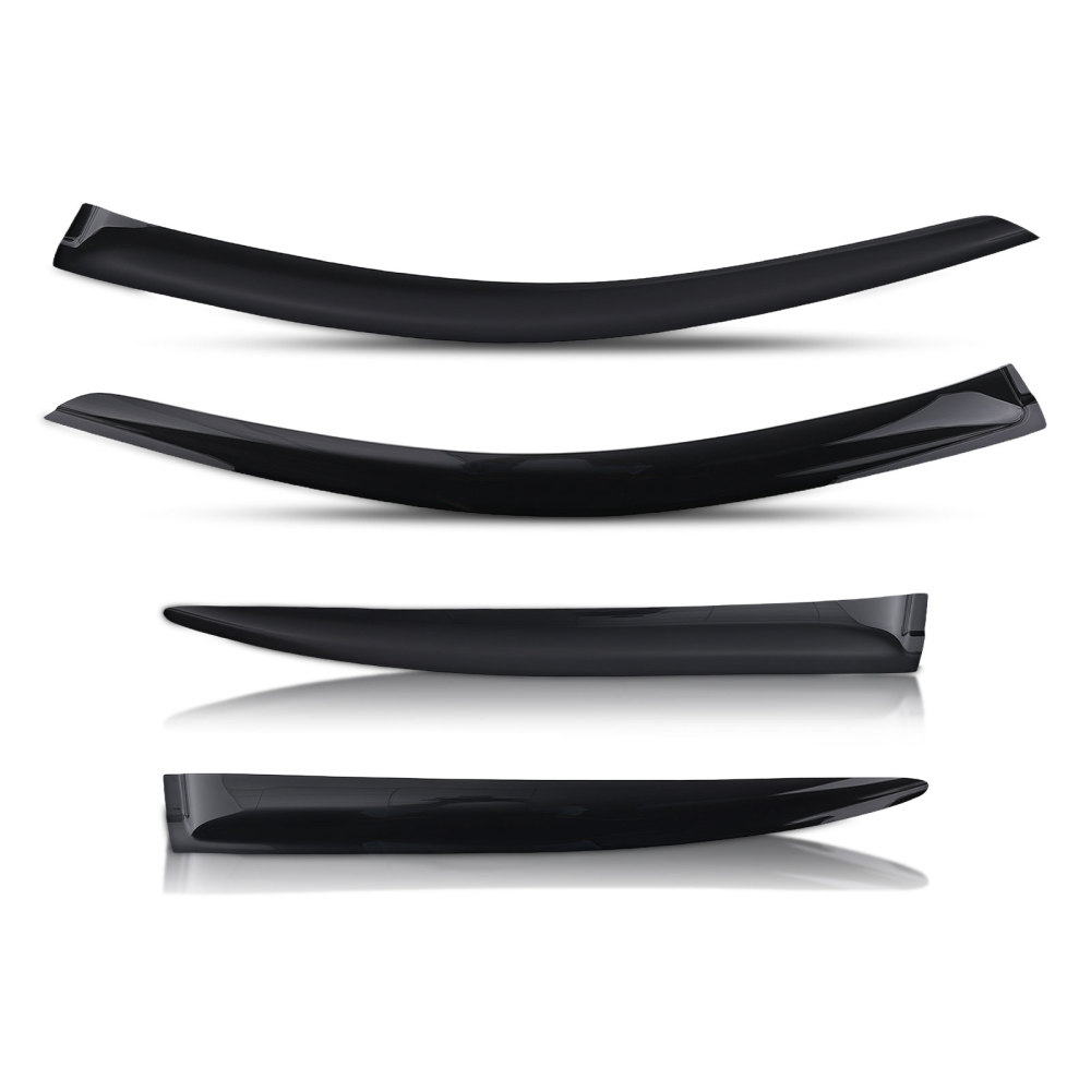 Acrylic Window Deflectors compatible for SKODA Octavia 2004-2013 Outside Mount Black Tinted