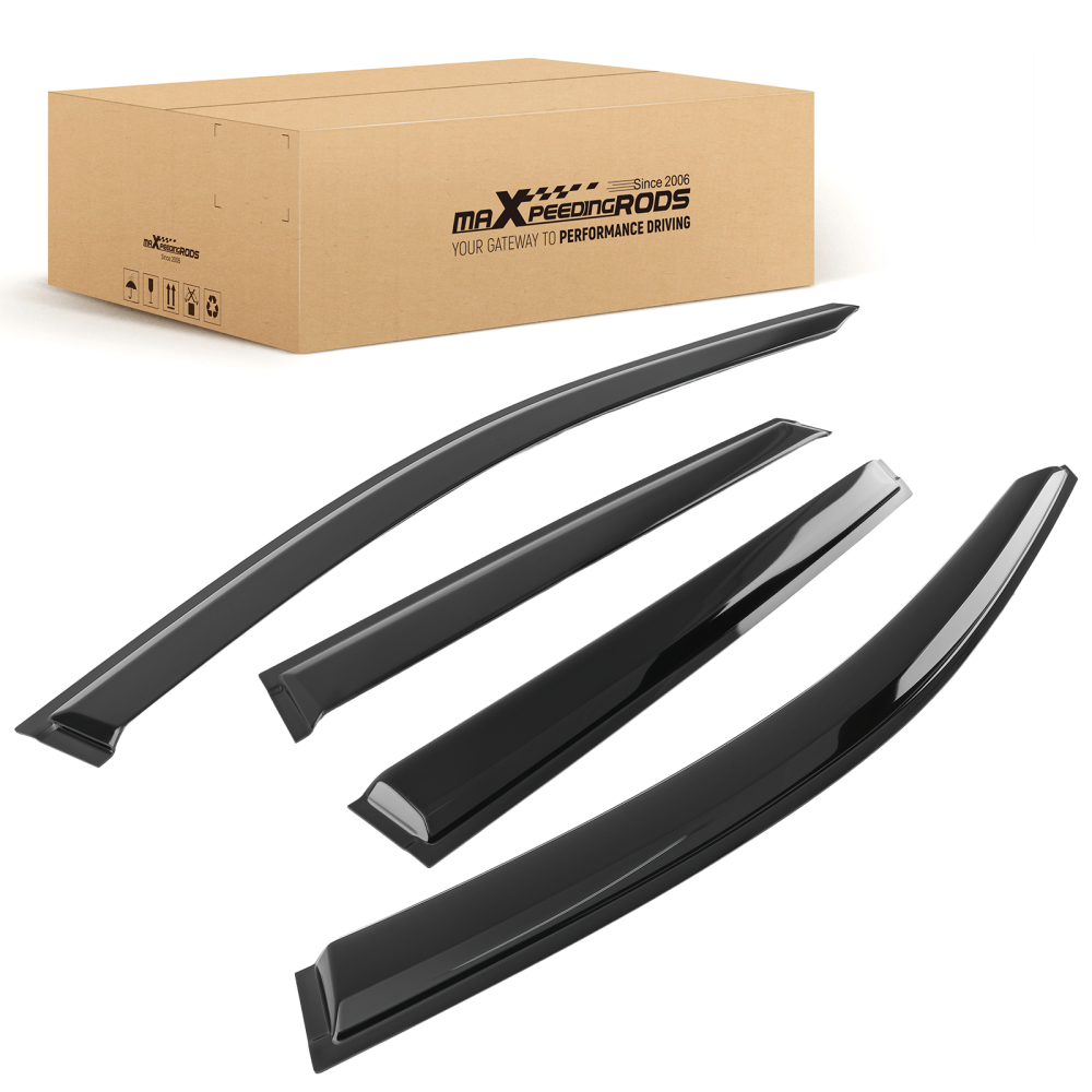 2.5mm Window Visor Rain Guard compatible for Subaru Outback 2015-2019 Vent 4Pcs