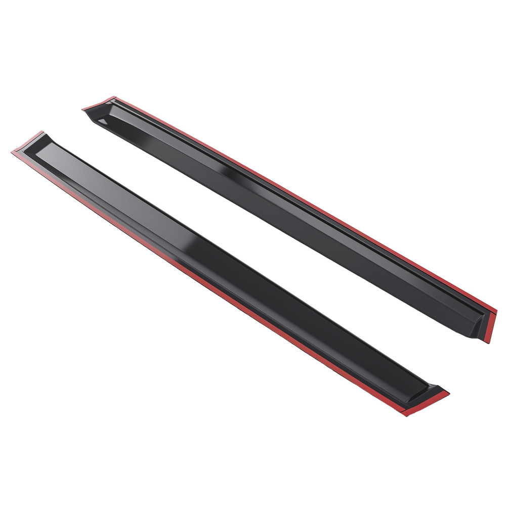 Rain Guard Vent compatible for Hyundai Santa Fe 2019-2023 Window Visor Black Acrylic