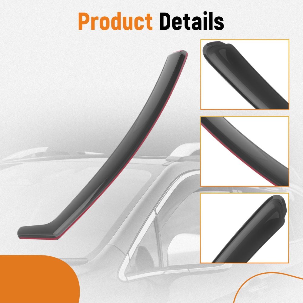 Wind Deflectors compatible for Dacia Sandero Stepway MK2 2013-2020 4pcs In-Channel