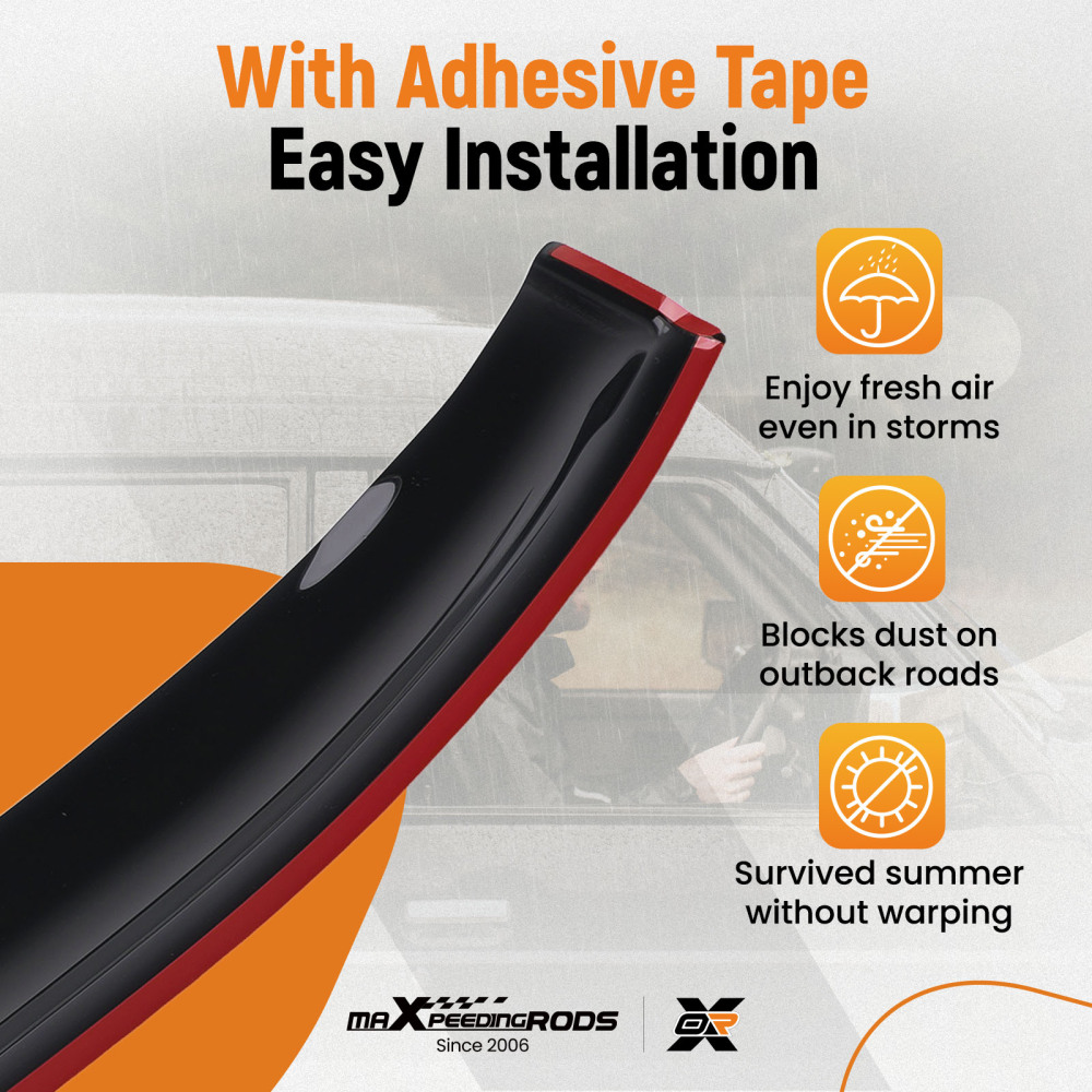 Wind Deflectorsfor compatible for Skoda Superb 2015-2023 Outside Mount Black Tinted