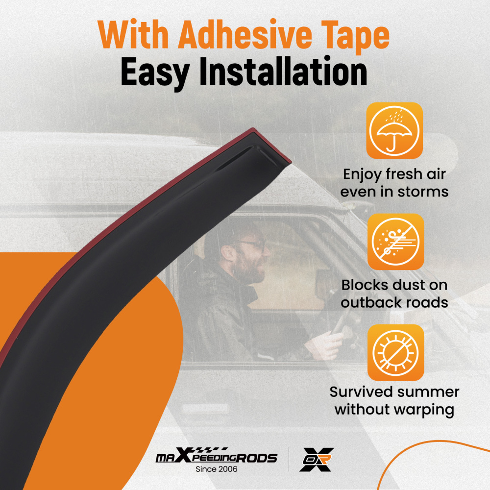 Wind Deflectorsfor compatible for Skoda Superb 2015-2023 Outside Mount Black Tinted