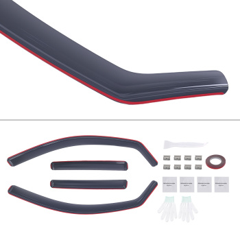 Rain Guards WindDeflectors compatible for VW Tiguan MK1 08-16 4PC Set Front Rear Tinted