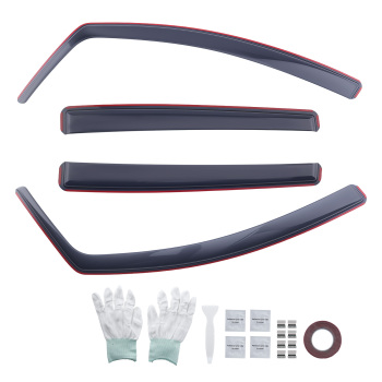 Window Rain Guards Acrylic Wind Deflectors compatible for Toyota Prius MK4 2016-2021 1.8mm