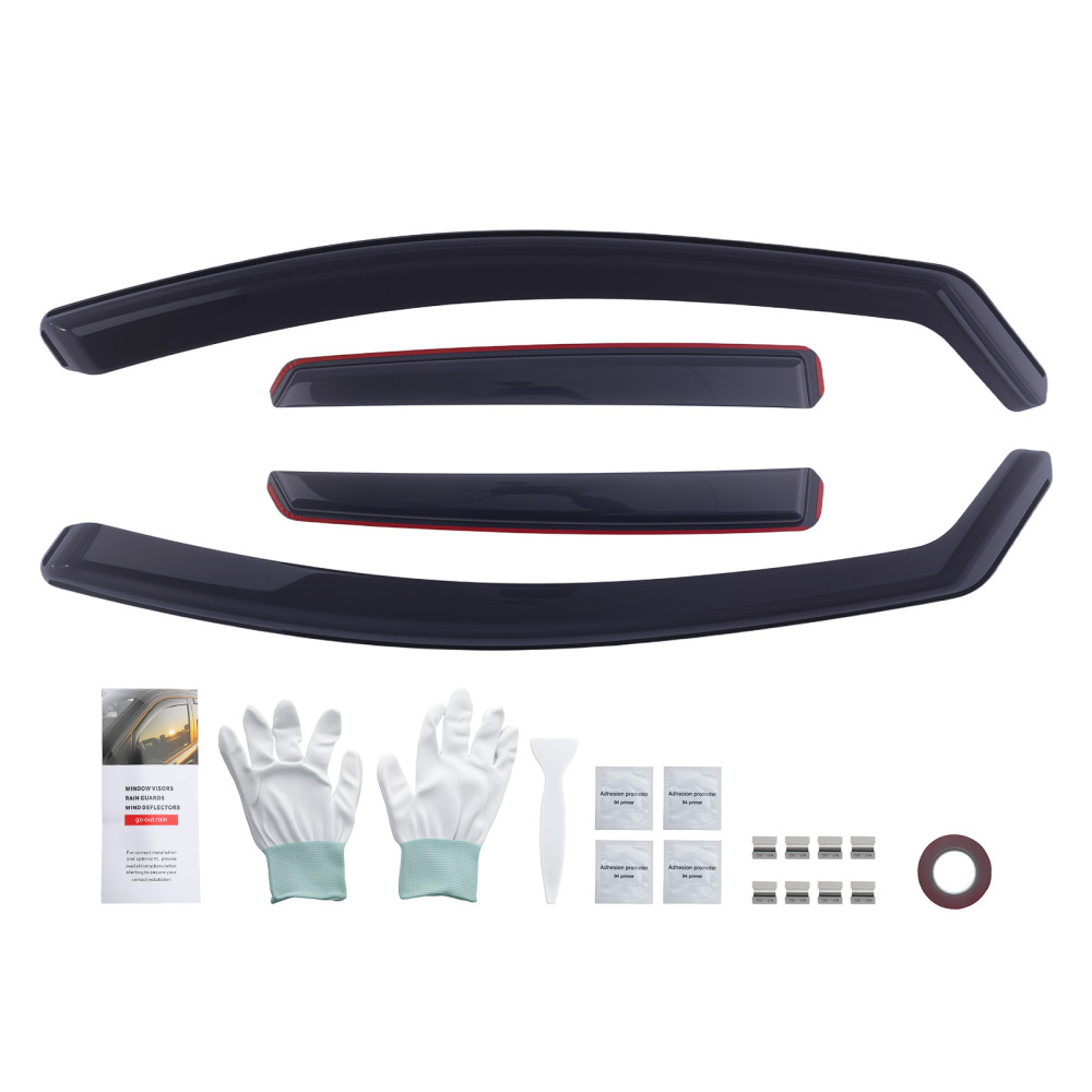 4pcs Wind Deflectors compatible for Volvo V40 MK2 2012-2019 Window Rain Guards Acrylic